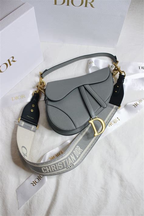 grey dior saddle bag|genuine dior saddle bag.